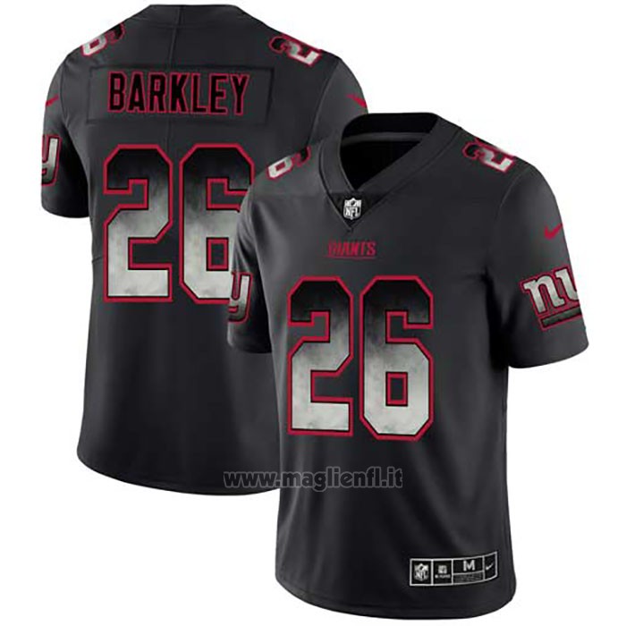 Maglia NFL Limited New York Giants Barkley Smoke Fashion Nero